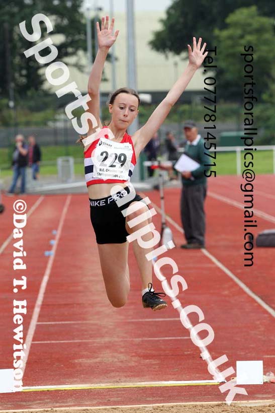 Women and Girls long jump, 2021 North Eastern Track and Field Champs., Middesbrough. Photo: David T. Hewitson/Sports for All Pics